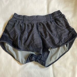 Navy and white printed Lululemon shorts size 6